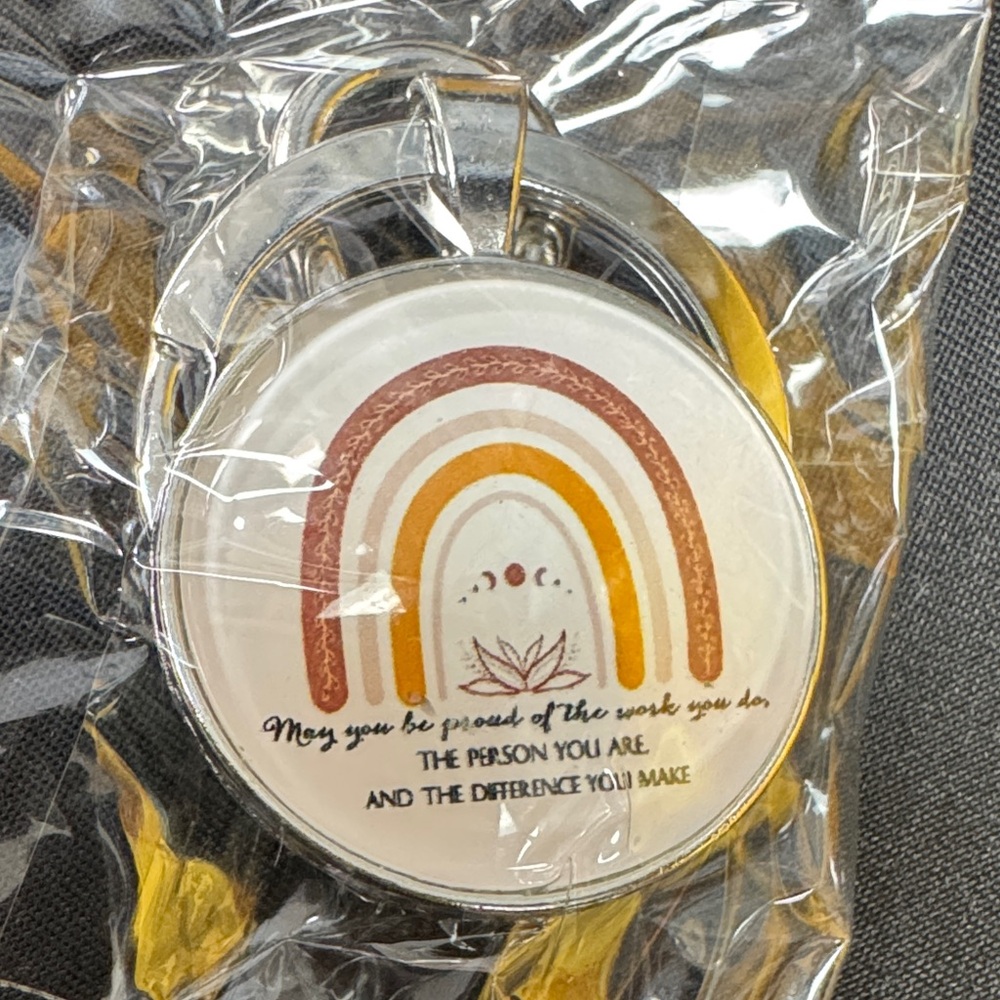 Inspirational Rainbow Keychain May you be proud of the work you do, the person